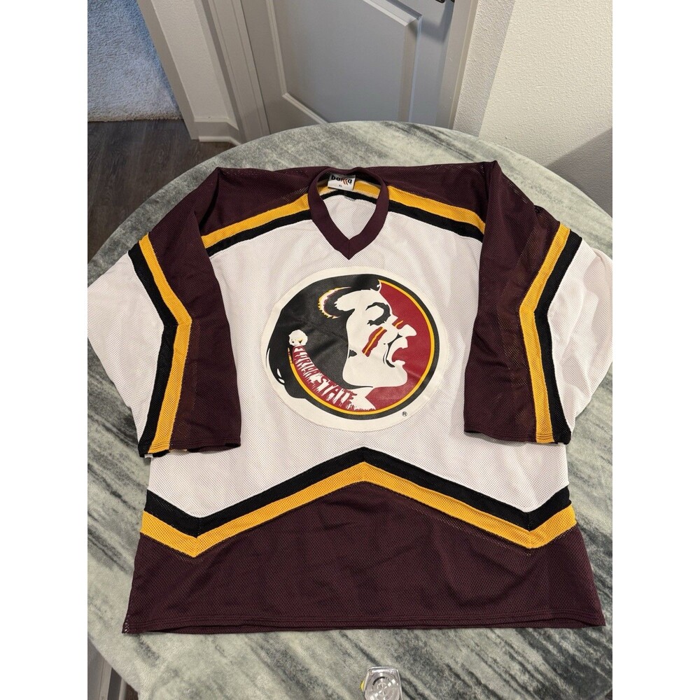 Rare Vintage 1990s Florida State University Seminoles Hockey Jersey Xl Made USA